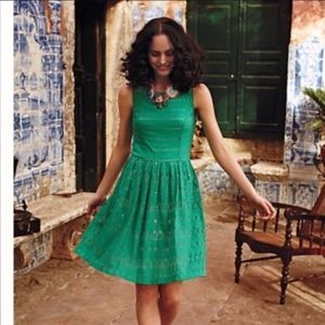 Anthropologie Postmark Sunstream Eyelet Dress